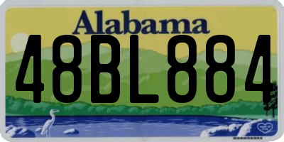 AL license plate 48BL884