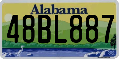 AL license plate 48BL887