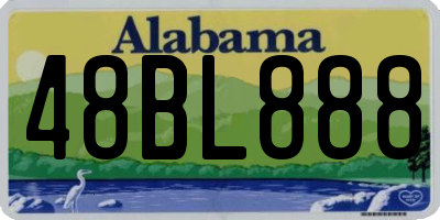 AL license plate 48BL888
