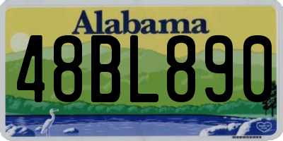 AL license plate 48BL890