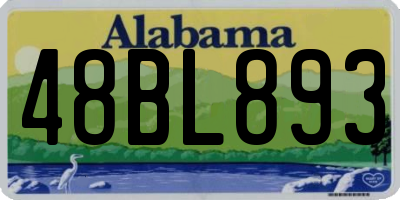 AL license plate 48BL893
