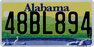 AL license plate 48BL894