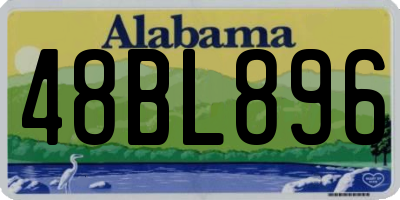 AL license plate 48BL896