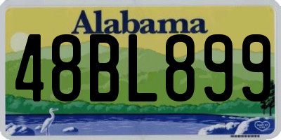 AL license plate 48BL899