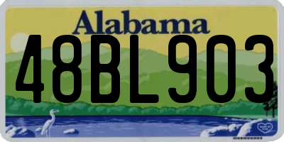 AL license plate 48BL903