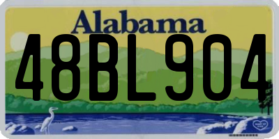 AL license plate 48BL904