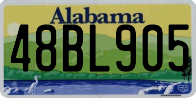 AL license plate 48BL905