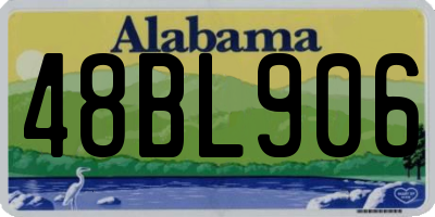 AL license plate 48BL906