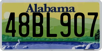 AL license plate 48BL907