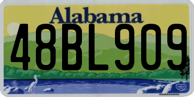 AL license plate 48BL909
