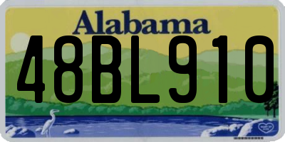 AL license plate 48BL910