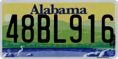 AL license plate 48BL916