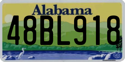 AL license plate 48BL918