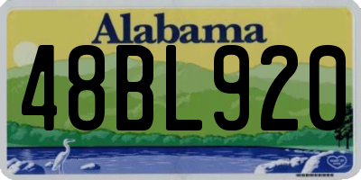 AL license plate 48BL920