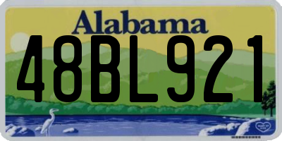 AL license plate 48BL921