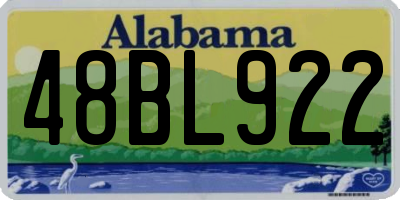 AL license plate 48BL922