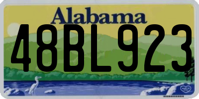 AL license plate 48BL923