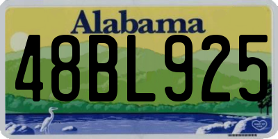 AL license plate 48BL925