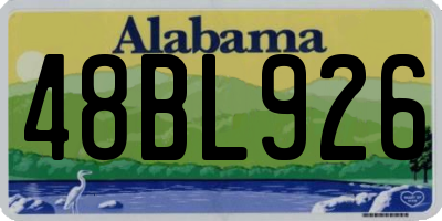 AL license plate 48BL926