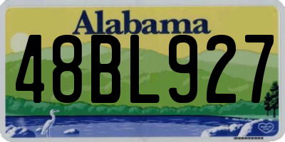 AL license plate 48BL927