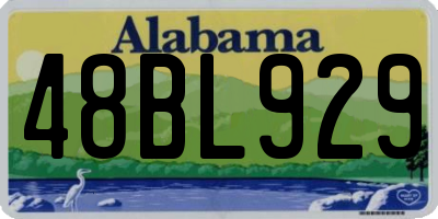 AL license plate 48BL929