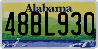 AL license plate 48BL930