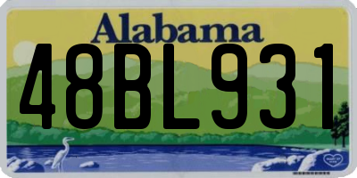 AL license plate 48BL931