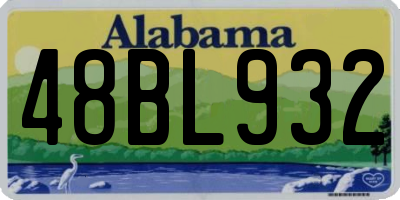 AL license plate 48BL932