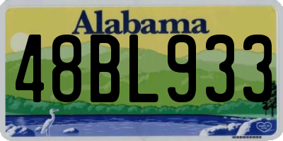 AL license plate 48BL933
