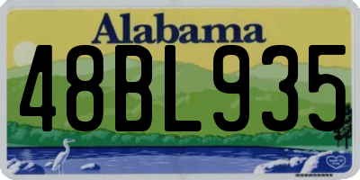 AL license plate 48BL935