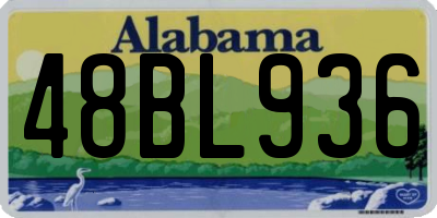 AL license plate 48BL936