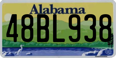 AL license plate 48BL938