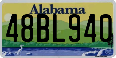 AL license plate 48BL940