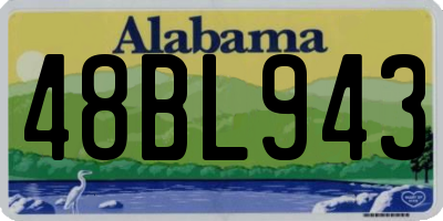 AL license plate 48BL943