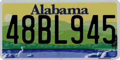 AL license plate 48BL945