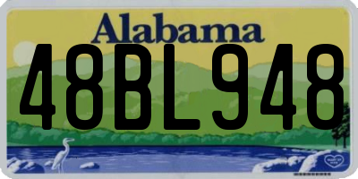 AL license plate 48BL948