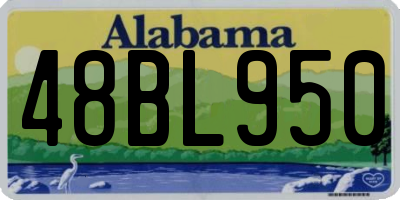 AL license plate 48BL950