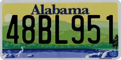 AL license plate 48BL951