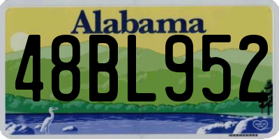 AL license plate 48BL952