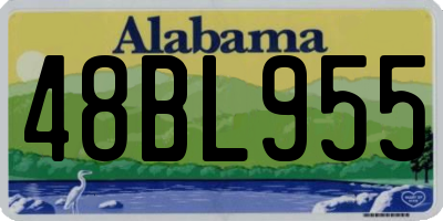 AL license plate 48BL955