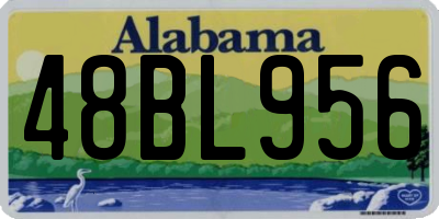AL license plate 48BL956