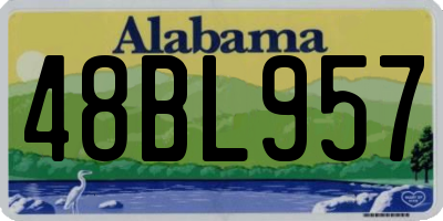 AL license plate 48BL957