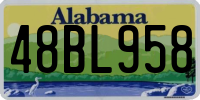 AL license plate 48BL958