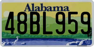 AL license plate 48BL959