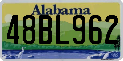 AL license plate 48BL962