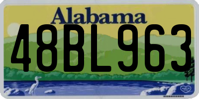 AL license plate 48BL963