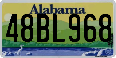 AL license plate 48BL968