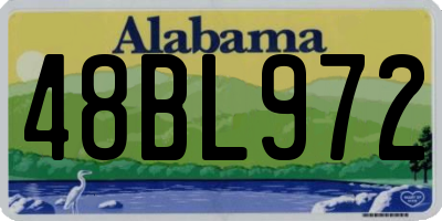 AL license plate 48BL972