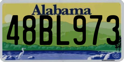 AL license plate 48BL973