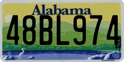 AL license plate 48BL974